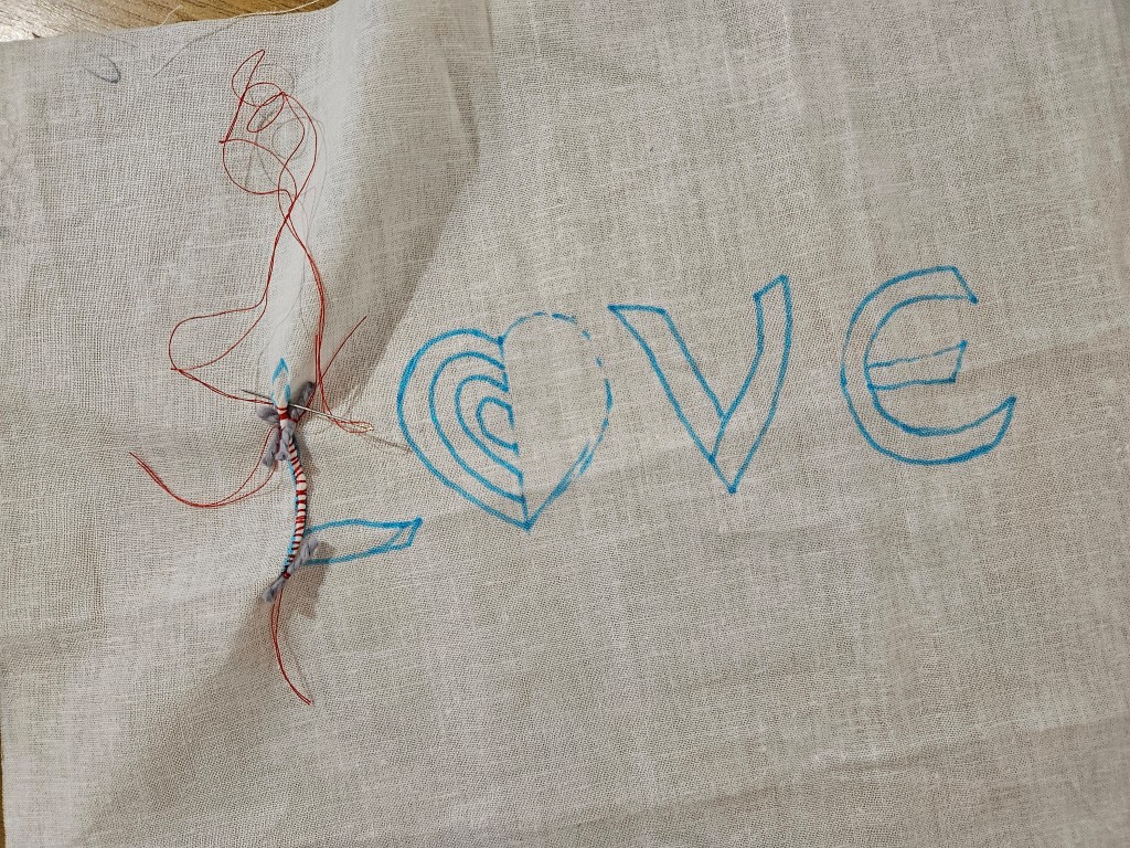 Stitch “Love” with Shibori: A Step-by-Step Guide 3 1 shibori stitch the word love first steps