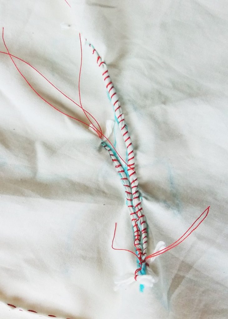 4 Designs to Discover and Learn in Guntai Stitched Shibori 7 shibori guntai stitching on plain undyed fabric