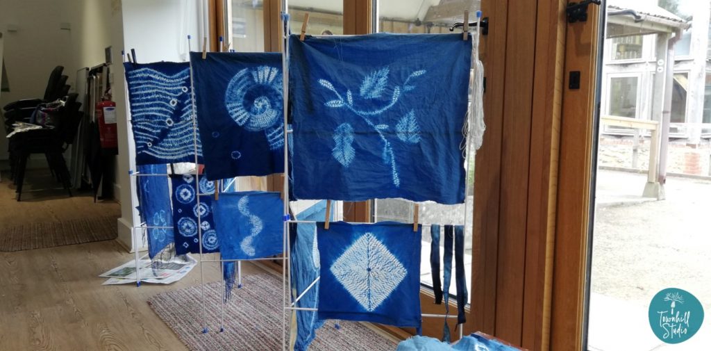 A collection of shibori pieces