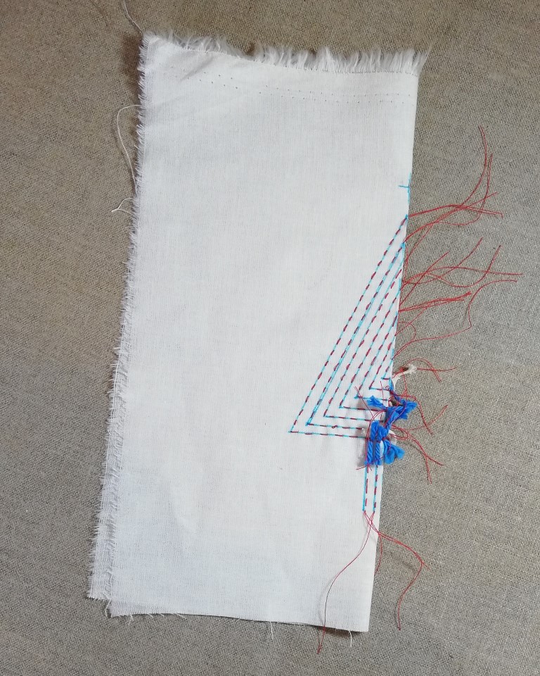 Handmade Christmas: Shibori Designs to Sew and Dye at Home 6 Shibori Christmas tree stitching