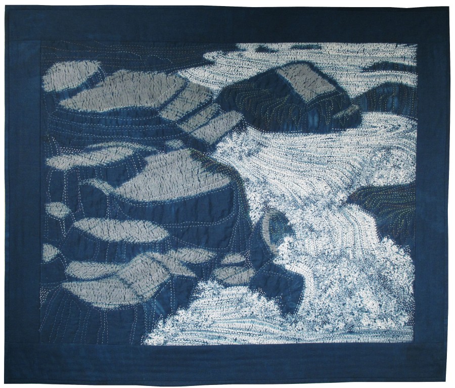 Shibori by Carol Anne Grotrian Surf Halibut Pt