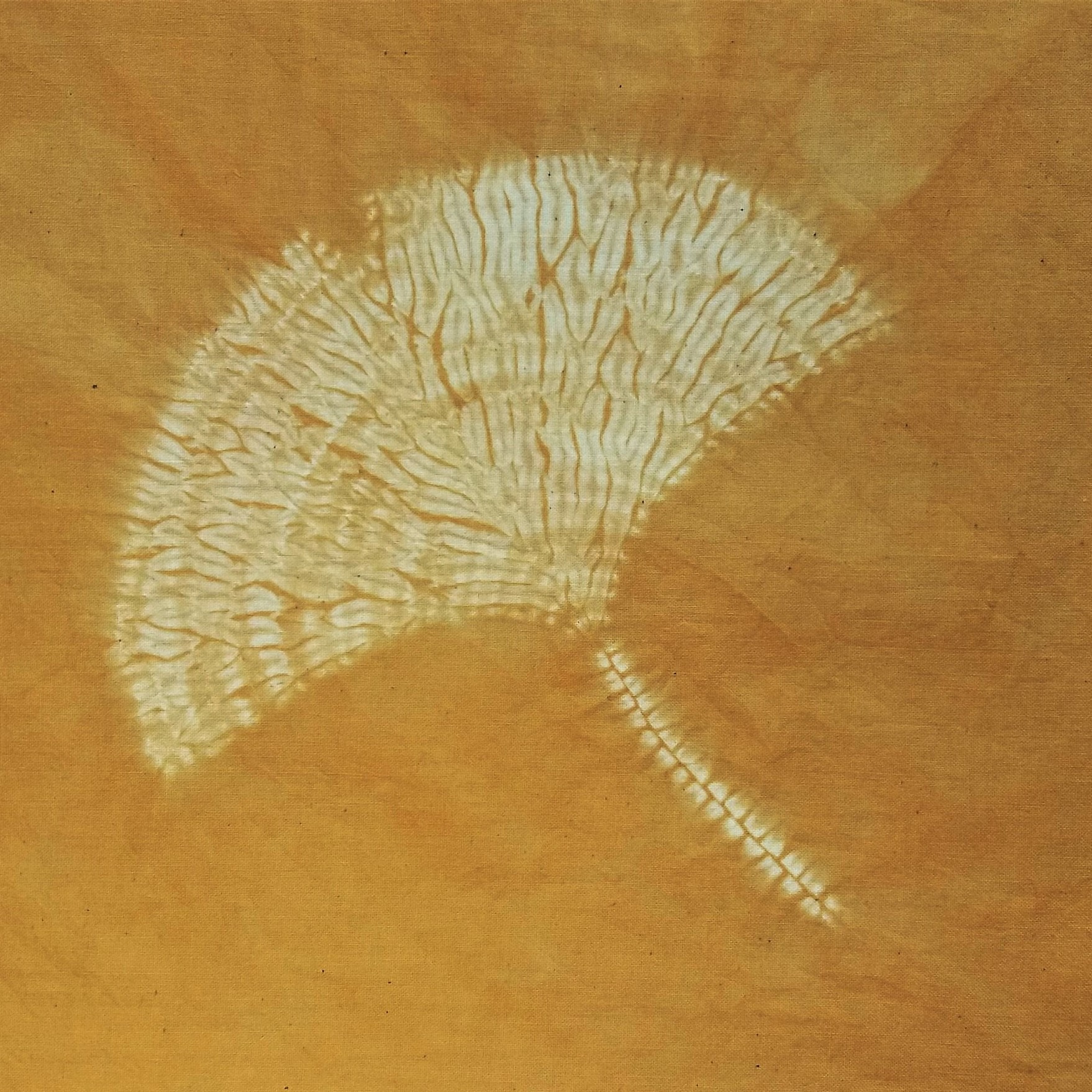 Shibori PDF Pattern - How to Make a Gorgeous Ginkgo Leaf in Stitched Shibori 6 Shibori PDF Pattern - How to Make a Gorgeous Ginkgo Leaf in Stitched Shibori - Image 6