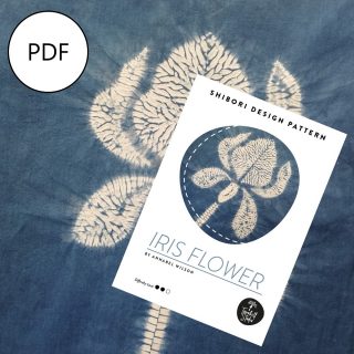 Shibori PDF Sewing Pattern - Create an Iridescent Iris Flower