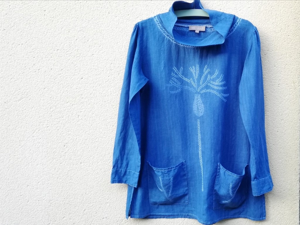 shibori blue top feature image