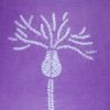 Shibori PDF Pattern - How to Make a Knapweed Flower 9 white knapweed flower design on mauve background