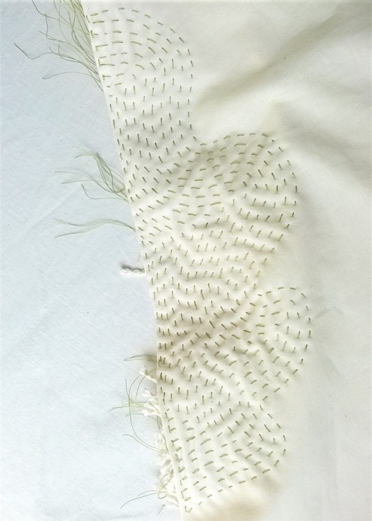 Designing with Miru Shibori 4 Original Ideas to Inspire You. 10 shibori oak leaf stitching