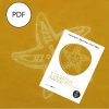 Shibori PDF Pattern - Create a Sunny Starfish in Stitched Shibori 8 shibori starfish pattern showing the finished shibori design