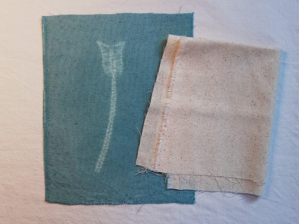 How to Ensure Shibori Success: Choosing the Right Fabric for Shibori 3 shibori stitching on loose weave fabric