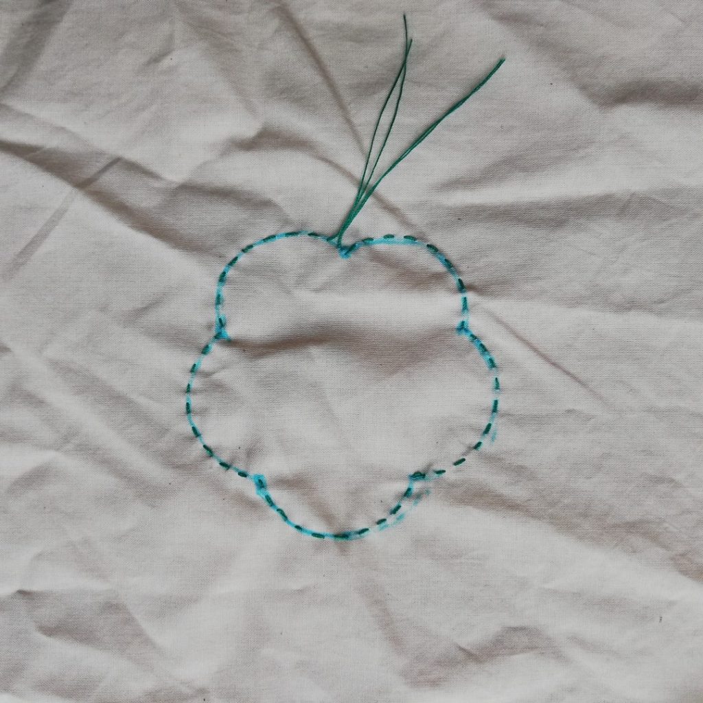 Discover Inspiring Ideas for Mending with Shibori Patterns 1 cream fabric with shibori stitching